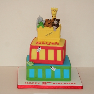 3 tier Dear Zoo cake