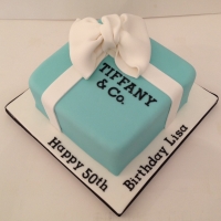 Tiffany box birthday cake