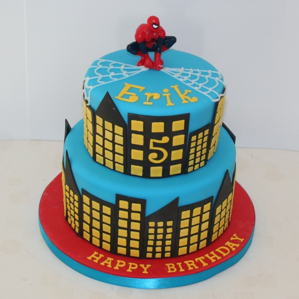 Spiderman cake - 2 tier