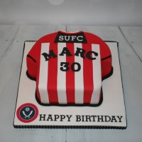 Sheffield United shirt cake - 30th birthday