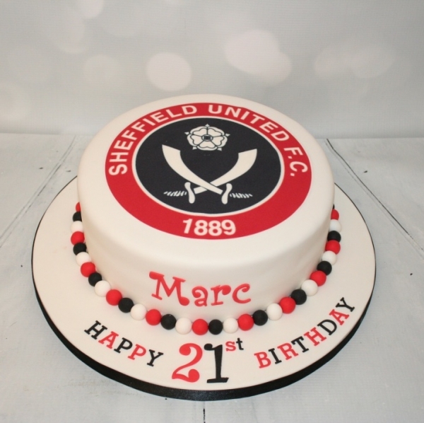 Sheffield United badge cake - 21st birthday