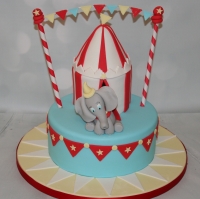 Dumbo 1st birthday cake