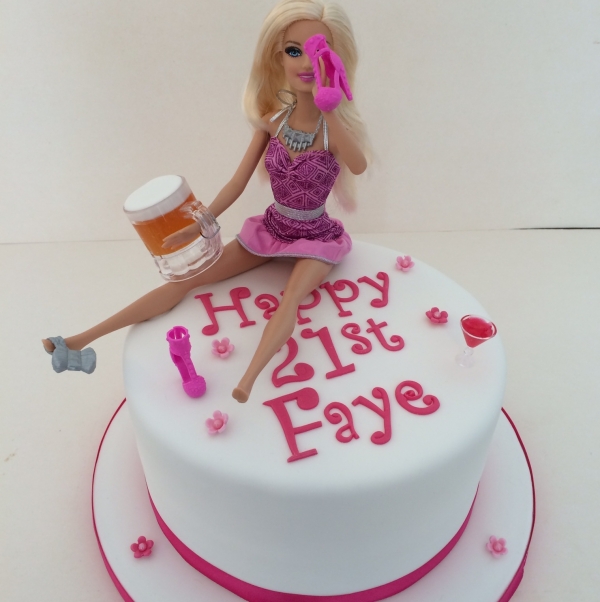 Drunk Barbie cake
