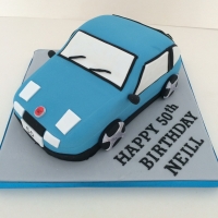Fiat car cake