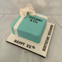 Small Tiffany box cake for a ?? birthday