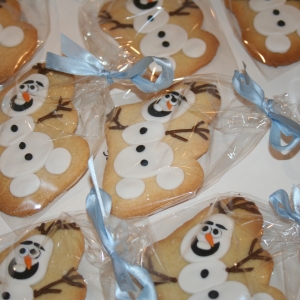 Olaf wedding favour cookies