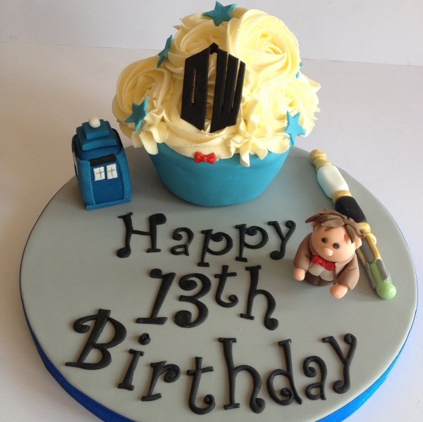 Dr Who baby giant cupcake