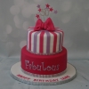50 & Fabulous birthday cak