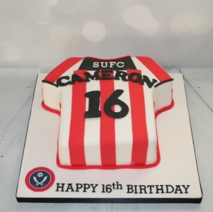 Sheffield United shirt cake - 16th birthday
