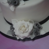 Silver and grey wedding flower close up 1