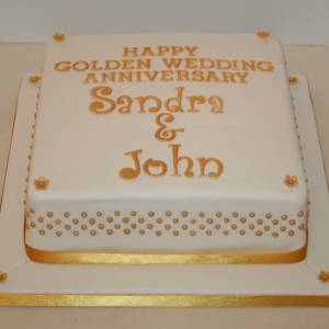 Square Golden Wedding