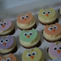 Owl theme cupcakes