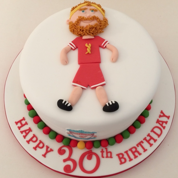 Liverpool FC caricature cake