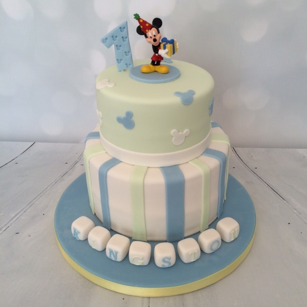 2 tier Mickey Mouse - blue/green