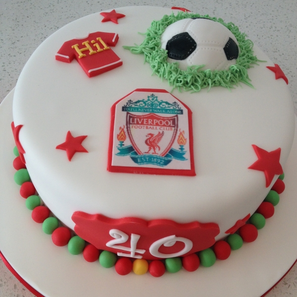 Liverpool FC themed football cake