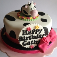 Cow theme cake