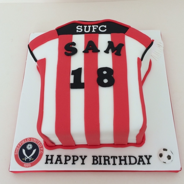Sheffield United shirt cake 2