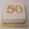 50 - Golden Wedding anniversary cake