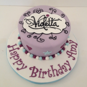 Violetta theme cake