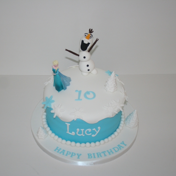 Olaf &amp; Elsa birthday cake
