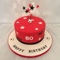 SUFC themed 80th birthday cake