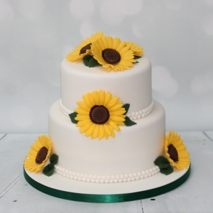 Sunflower cake - 2 tier