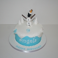 Olaf 9th birthday cake